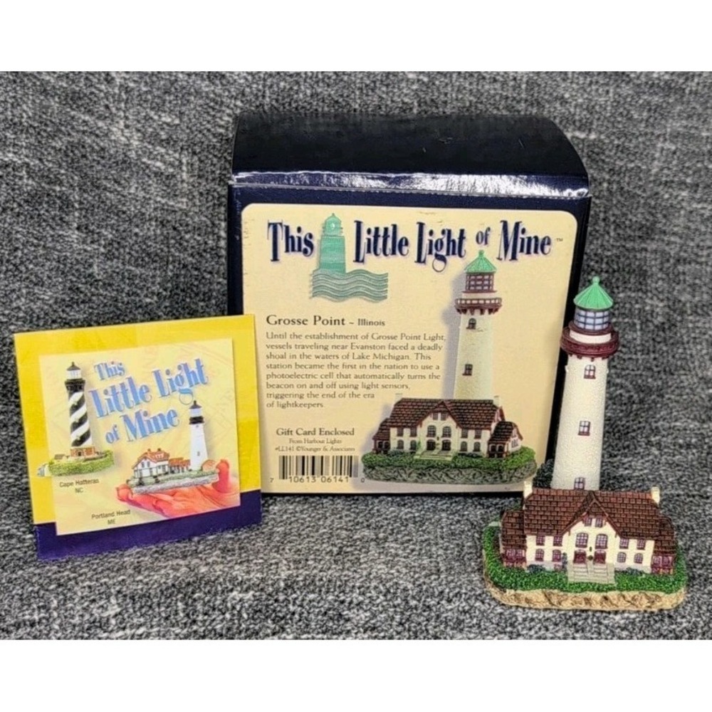 Harbour Lights Mini Lighthouse "This Little Light of Mine" Grosse Point IL